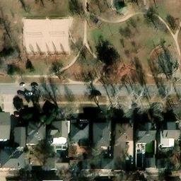 Volleyball Court, Oklahoma City, OK — aerial view