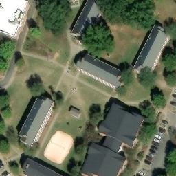 Sand Volleyball Court, Misenheimer, NC — aerial view
