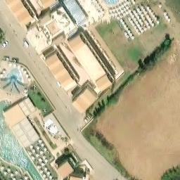 Sand Volleyball Court — aerial view