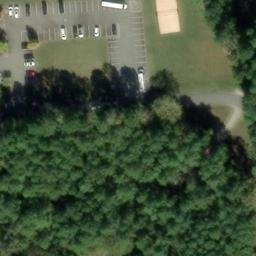Sand Volleyball Court, NC — aerial view