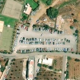 Sand Volleyball Court — aerial view
