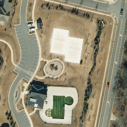 Sand Volleyball Court, Concord, NC — aerial view