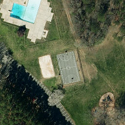 Volleyball Court, Albemarle, NC — aerial view