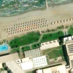 Sand Volleyball Court — aerial view