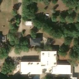 Sand Volleyball Court, Shawnee, OK — aerial view