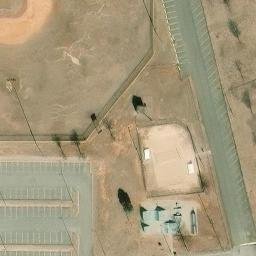 Sand Volleyball Court, Moore, OK — aerial view