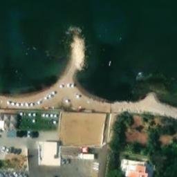 Sand Volleyball Court — aerial view