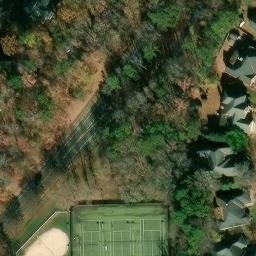 Sand Volleyball Court, Charlotte, NC — aerial view