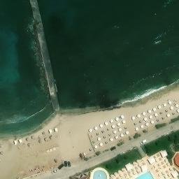 Sand Volleyball Court — aerial view
