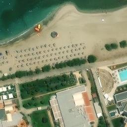 Sand Volleyball Court — aerial view