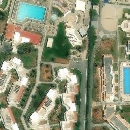 Sand Volleyball Court — aerial view