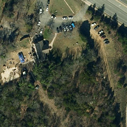 Sand Volleyball Court, Charlotte, NC — aerial view