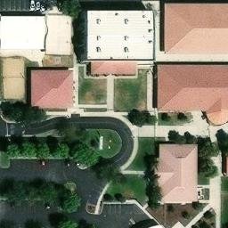 Sand Volleyball Court, Greenacres, CA — aerial view