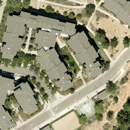 Sand Volleyball Court, San Luis Obispo, CA — aerial view