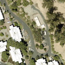 Sand Volleyball Court, San Luis Obispo, CA — aerial view