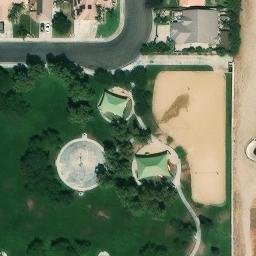 Sand Volleyball Court, Greenfield, CA — aerial view