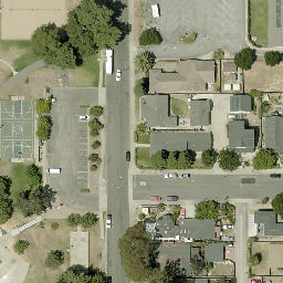 Sand Volleyball Court, San Luis Obispo, CA — aerial view