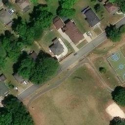 Sand Volleyball Court, Charlotte, NC — aerial view