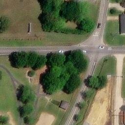 Sand Volleyball Court, Searcy, AR — aerial view
