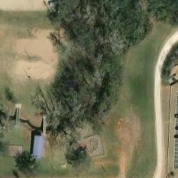 Sand Volleyball Court, Newcastle, OK — aerial view