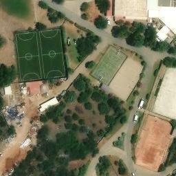 Sand Volleyball Court — aerial view
