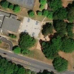 Sand Volleyball Court, Charlotte, NC — aerial view