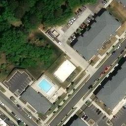 Sand Volleyball Court, Charlotte, NC — aerial view
