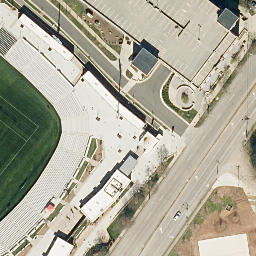 Sand Volleyball Court, Charlotte, NC — aerial view