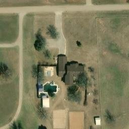 Sand Volleyball Court, Blanchard, OK — aerial view