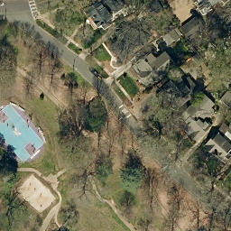 Sand Volleyball Court, Charlotte, NC — aerial view