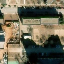 Volleyball Court, Norman, OK — aerial view