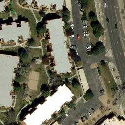 Sand Volleyball Court, Albuquerque, NM — aerial view