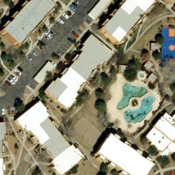 Volleyball Court, Albuquerque, NM — aerial view