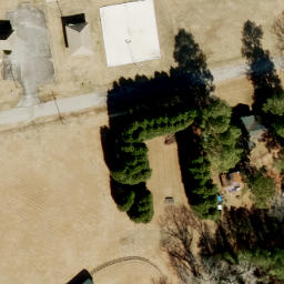 Sand Volleyball Court, Falcon, NC — aerial view
