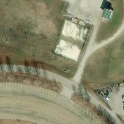Sand Volleyball Court, Marion, AR — aerial view