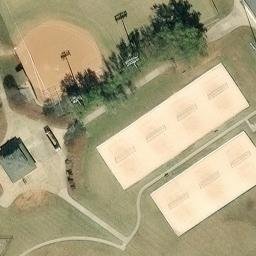 Sand Volleyball Court, Charlotte, NC — aerial view