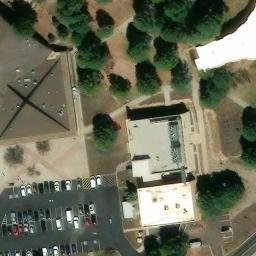 Sand Volleyball Court, Flagstaff, AZ — aerial view