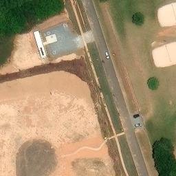 Sand Volleyball Court, Mint Hill, NC — aerial view