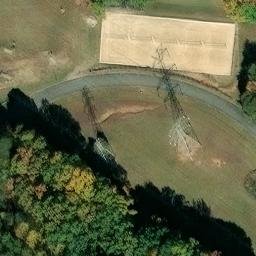 Sand Volleyball Court — aerial view