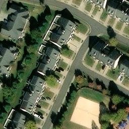 Sand Volleyball Court, NC — aerial view