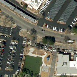 Sand Volleyball Court, Albuquerque, NM — aerial view