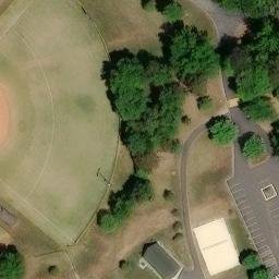Sand Volleyball Court, Charlotte, NC — aerial view