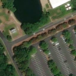Sand Volleyball Court, Charlotte, NC — aerial view