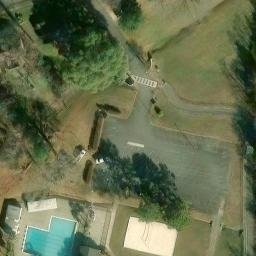 Sand Volleyball Court, Charlotte, NC — aerial view