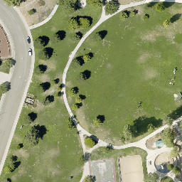 Sand Volleyball Court, Arroyo Grande, CA — aerial view