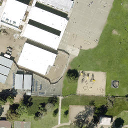 Sand Volleyball Court, Grover Beach, CA — aerial view