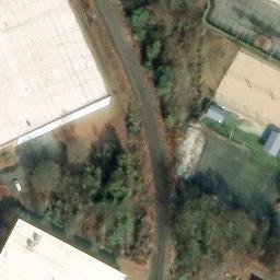 Sand Volleyball Court, Charlotte, NC — aerial view