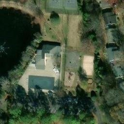 Volleyball Court, Charlotte, NC — aerial view
