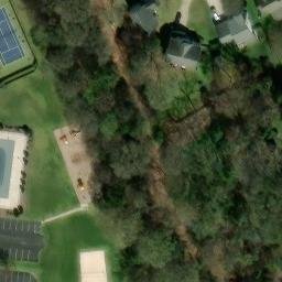 Sand Volleyball Court, Charlotte, NC — aerial view