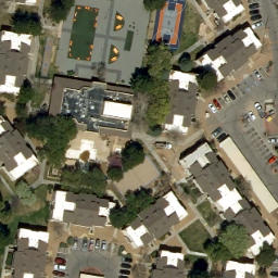 Sand Volleyball Court, Albuquerque, NM — aerial view